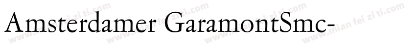 Amsterdamer GaramontSmc字体转换